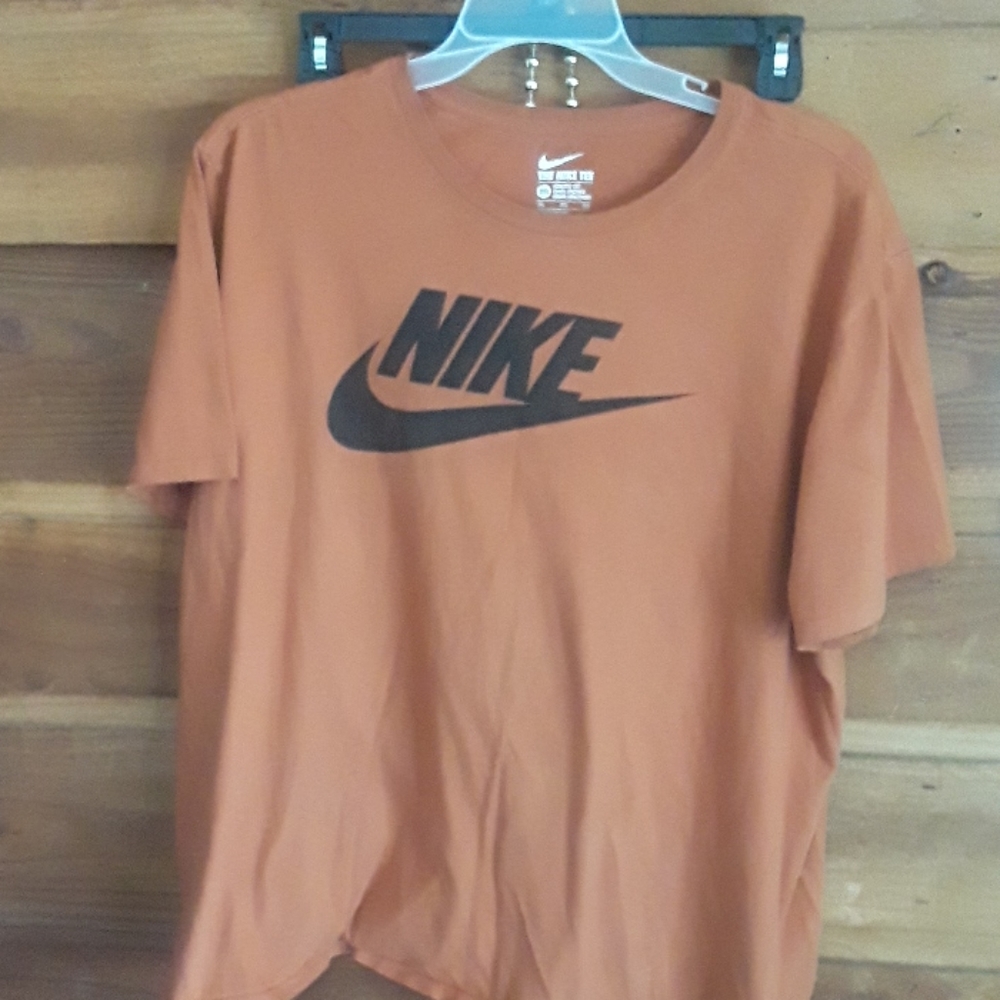 Burnt orange and black Nike shirt